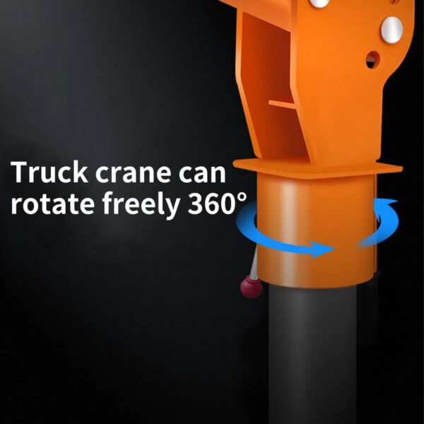 1100lb Folding Dismountable Household Hoist Truck Crane with Electric Hoist (110V) 880lb Pulling Force, Jib Cranes for Factory, Warehouse,...