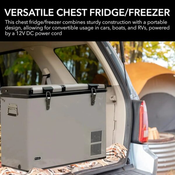 FM-65G 65 Quart Portable Refrigerator and Deep, AC 110V/ DC 12V, Real Chest Freezer for Car, Home, Camping, and RV with-8 F to 50 F Temperature...