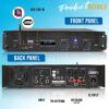 2-Channel Bluetooth Power Amplifier - 2000W Bridgeable Rack Mount Pro Audio Sound Wireless Home Stereo Receiver w/TRS XLR Input,LCD, Bridge Mode,...
