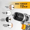 DEKOPRO Tool Set Tool Kit with 8V Cordless Drill,Tool Box with Drill,Hand Drill Set for Men & Women,Home Tool Kits for House Repair,Handyman,DIY...