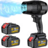 Electric Cordless Leaf Blower, Handheld Electric Leaf Blower, Mini Jet Dry Blower Fan with 2 Packs 2.6Ah Batteries and Charger, Violent Turbo Jet...