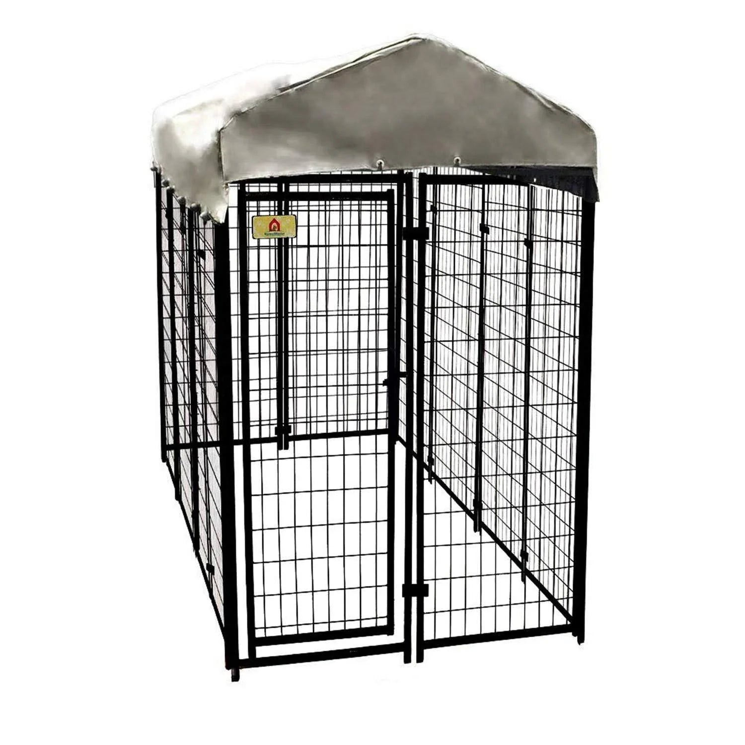 8b5161a5f137422791c7e1bbfdeea33c7bb07a68e7bcb406651447f235fb4d61 4 ft. x 8 ft. x 6 ft. Welded Wire Dog Fence Kennel Kit