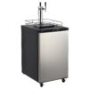 Beer Kegerator, Dual Tap Draft Beer Dispenser, Full Size Stainless Steel Keg Refrigerator With Drip Tray, CO2 Cylinder, 32 F- 50 F Temperature...