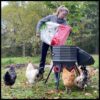 80lb Poultry Feeder, Adjustable Height, UV Stable, Weather Resistant, 8 Ports, Made in USA