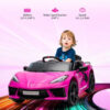 12V Kids Ride on Car Licensed Corvette Battery Powered Car Toddles Electric Sports Car Toy with Remote Control, Visual Dashboard, LED Lights,...