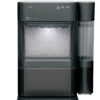 Countertop Nugget Ice Maker | Ice Machine with WiFi Connectivity | Smart Home Kitchen Essentials | Black Stainless