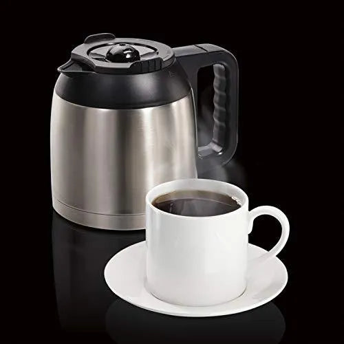 Hamilton Beach FlexBrew Thermal Coffee Maker, Single Serve & Full Pot, Compatible with K-Cup Pods or Grounds, Programmable, Black and Stainless...