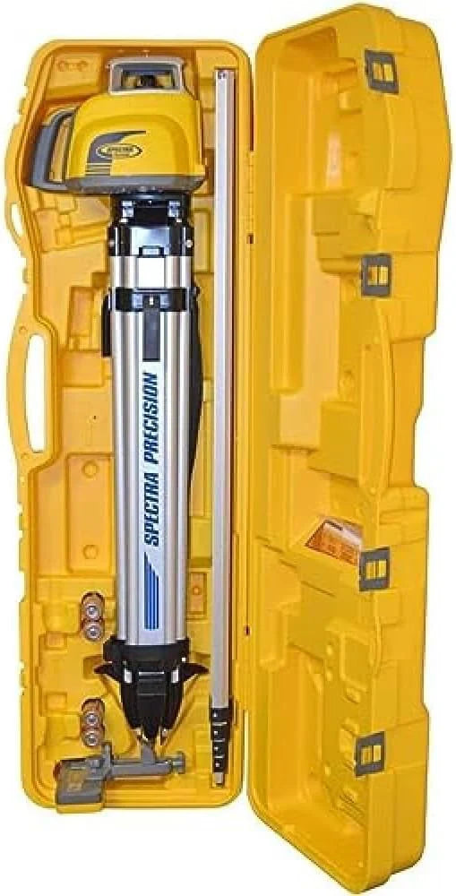 915ae6ffe601527342eeb105e6ee912d0e3b248a09955f090f34e02bc392ed59 Spectra LL300N-2 Level Kit with HL450 Receiver & Tripod