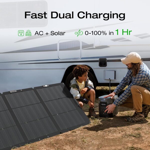 Portable Power Station Delta 2 Max 2400W Solar Generator