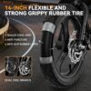 EB3 Electric Bike Adults 21mph, 500W Peak Motor, 270Wh Battery, Rear Suspension, 3 Levels Assist, 14" Folding Ebike for Adults and Teens, Complies...