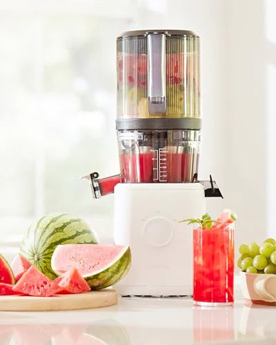 Nama J2 Cold Press Juicer Self Feeding for Hands Free Operation with Wide Mouth Hopper for Whole Recipe Loading, Zero Waste Masticating Juicer For...