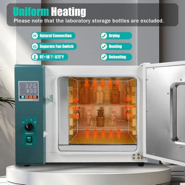 110V 1000W Horizontal Electric Blast Drying Oven 45L/12Gal Lab Forced Air Convection Drying Oven with Intelligent Temperature Controller for...