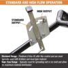 Walk Behind Push Spreader, 100lb Capacity, For Salt, Ice & Snow Melt, Included Grate & Cover With Enclosed Gearbox for Protection.