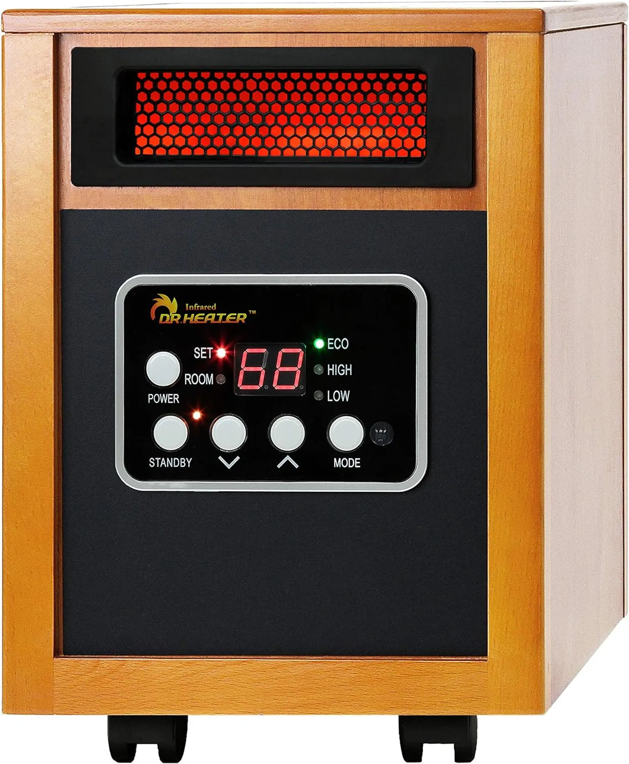 974eab3469d38d4c02db3cc77907e7167724afe444addb80805caaeb09ba00c2 Dr Infrared Heater Portable Space Heater, Original, 1500-Watt, Cherry (Pack of 1)