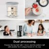 Ninja NC301 CREAMi Ice Cream Maker, for Gelato, Mix-ins, Milkshakes, Sorbet, Smoothie Bowls & More, 7 One-Touch Programs, with (2) Pint Containers...
