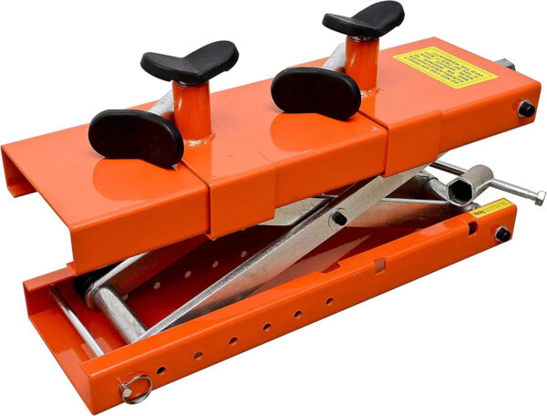 APlusLift MT1500X 1500LB Air-Operated Motorcycle & ATV Lift Table 48" Wide with Side Extensions, 2-Year Warranty
