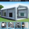 30x20x13Ft Inflatable Paint Booth with Blowers & Air Filter System Professional Spray Tent
