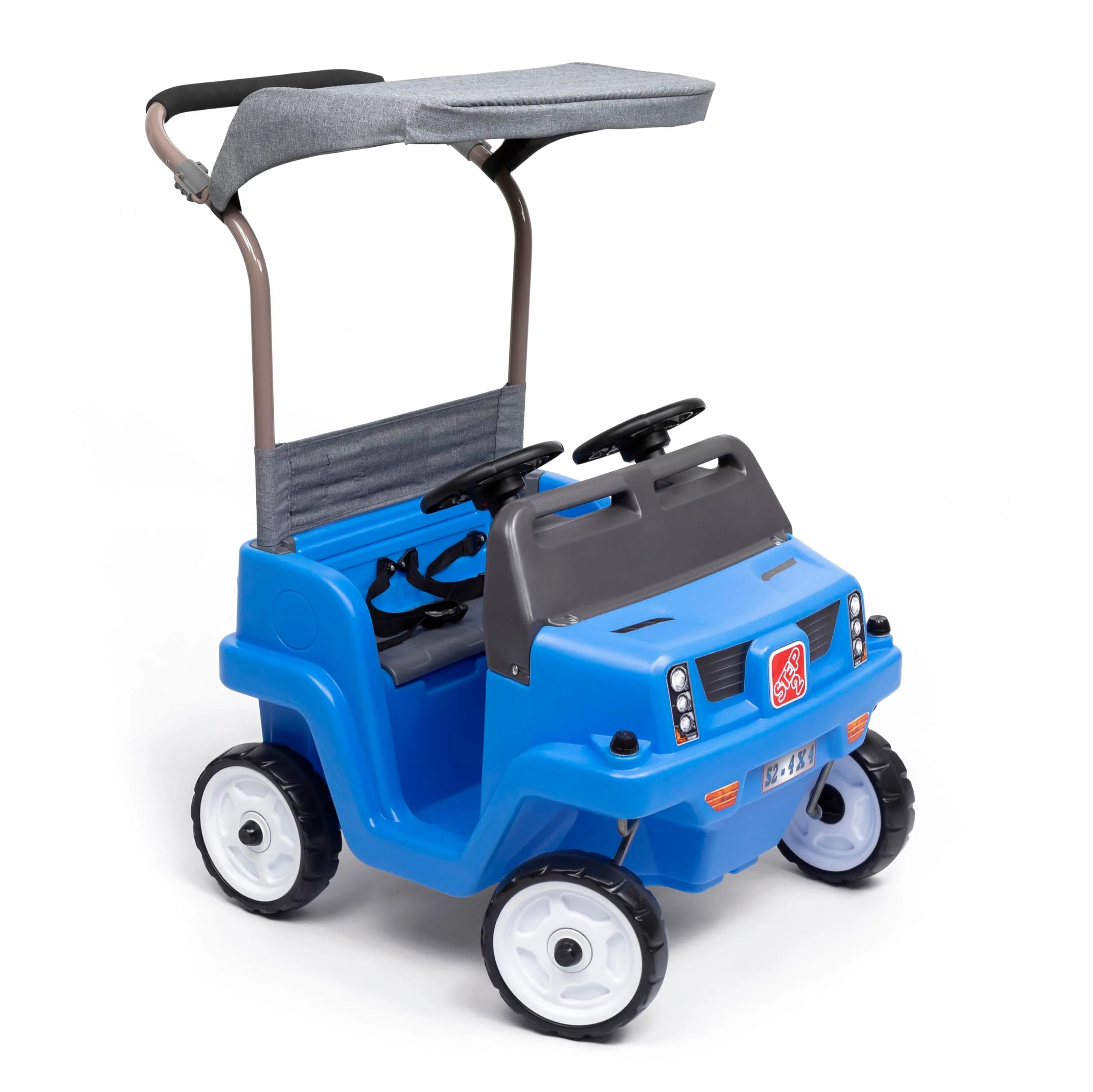 9b8b4874da4fd3256af027fd210e4d7f72c74d11af8e8693c4ad1ae5339d97fe Step2 Side-by-Side Push Around SUV, Kids Push Car, 2 Seats