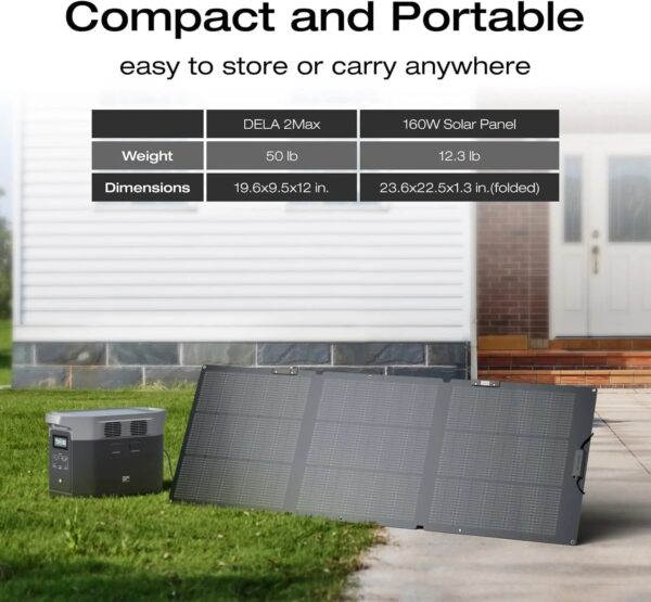 Portable Power Station Delta 2 Max 2400W Solar Generator
