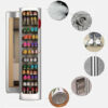 Large-capacity multi-layer rotating disinfection shoe cabinet [with mirror + deodorizer]