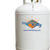 Flame King 420LB ASME Vertical Propane Tank, White