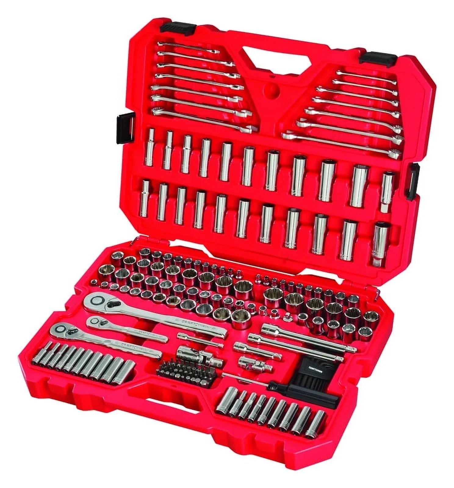a0af4703888e744edac1b716a4e117a06a58e4ac586455c2432d37f7d33e3b1c Mechanics Tool Set, SAE/Metric, 189-Piece