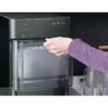 Countertop Nugget Ice Maker | Ice Machine with WiFi Connectivity | Smart Home Kitchen Essentials | Black Stainless