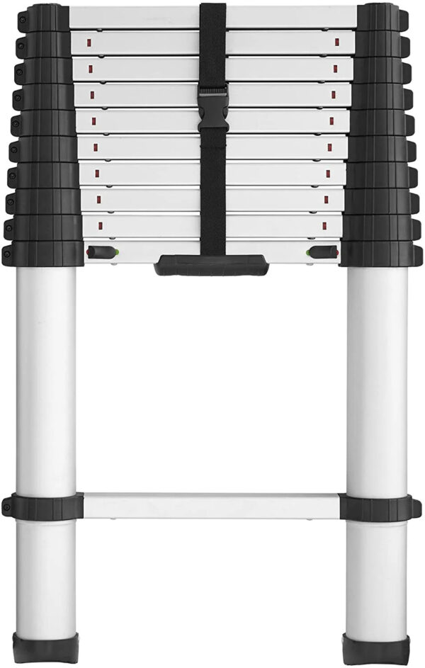 20313T1ASE SmartClose Telescoping Aluminum Ladder with Pinch-Free, Soft-Close Locking Mechanism (300-Pound Capacity, 12.5 ft. ladder with 16 ft....