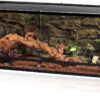 REPTI ZOO 67 Gallon Reptile Terrarium, Sliding Glass Doors, 48"x18"x18"
