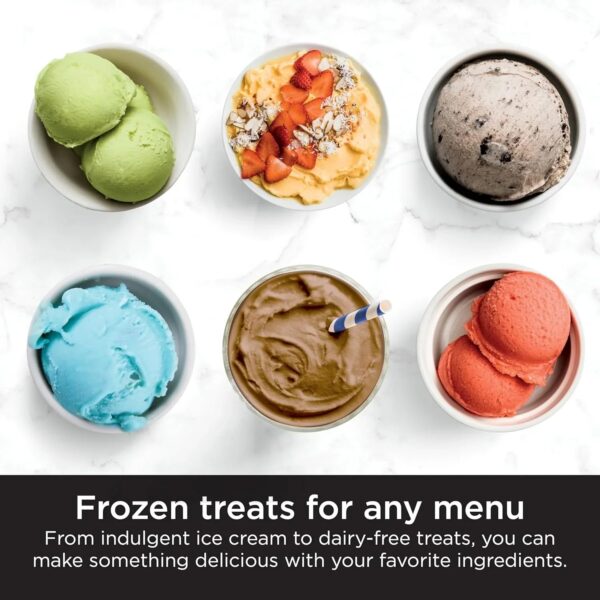 Ninja NC301 CREAMi Ice Cream Maker, for Gelato, Mix-ins, Milkshakes, Sorbet, Smoothie Bowls & More, 7 One-Touch Programs, with (2) Pint Containers...