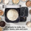 KitchenAid Grain and Rice Cooker 8 Cup with Integrated Scale and Delayed Cook, KGC3155BM