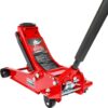 3 Ton Low Profile, Aluminum and Steel Racing Floor Jack with Dual Pistons Quick Lift Pump for Sport Utility Vehicle, Lifting Range 3-15/16" min to...