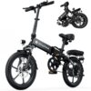Electric Bike for Adults 500W Motor, 20 mph Folding Ebike, 14"/16"/20" Adults Electric Bicycles with Smart Uphill, 280.8Wh Battery, 25 Miles PAS...