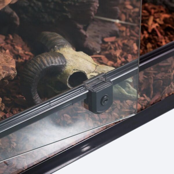 50 Gallon Reptile Glass Terrarium Tank Double Hinge Door with Screen Ventilation Large Reptile Terrarium 36" x 18" x 18"(Knock-Down)