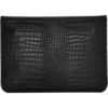 Black Faux Crocodile Laptop Sleeve Case