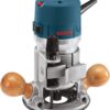 BOSCH 1617EVSPK Wood 12 Amp Router Tool Combo Kit - 2.25 Horsepower Plunge Router & Fixed Base with a Variable Speed