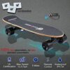 Electric Skateboard with Remote Control for Beginners Cruiser E-Ska with DIY Stickers