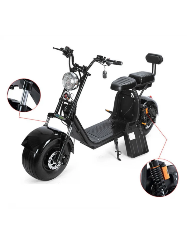Fanco CITY COCO RANGE 2 AUTONOMIE 110 KM 1500 WATTS 40AH HOMOLOGU E ROUTE