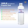 100Lb Steel Propane Tank Cylinder with Pol Valve
