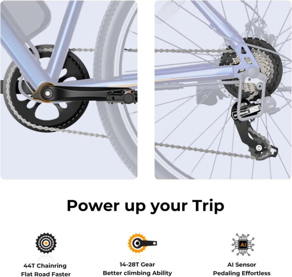 Eb5 Electric Bike 500W Motor 40Miles 20Mph