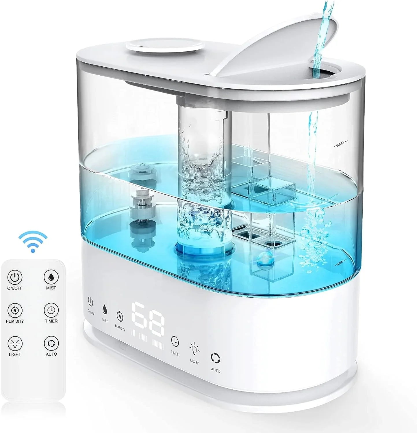 ad077090e80f5e5aa93be9b89407abcb07e64f18a47aafc841c2cac1e55b8d9a Bedroom Top Fill Humidifier (4L)