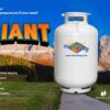 Flame King 420LB ASME Vertical Propane Tank, White