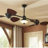 Harbor Breeze Twin Breeze II 74" Outdoor Ceiling Fan, Bronze