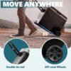 12 Volt Refrigerator, 53QT(50L) Electric Cooler, Portable Freezer 12V/24V DC 110-240V AC, 12V Fridge -4 ~68 , 12V Cooler with Wheels & 2 Baskets...