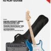 Squier by Fender Affinity Series Stratocaster Pack, HSS, Maple Fingerboard, Lake Placid Blue