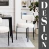 DYHOME White Dining Chairs Set of 4, Mid-Century Modern Dining Chairs, Kitchen Dining Room Chairs