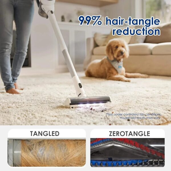 Cordless Vacuum Cleaner, Smart Stick Handheld Vacuum Strong Suction & Lightweight, Cordless Handheld Vacuum Deep Clean Hair, Hard Floor, Carpet,...
