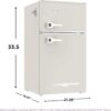 Frigidaire Retro Mini Fridge with Freezer & Side Bottle Opener-Small 2 Door Refrigerator for Office Bar or College Dorm Room-3.1 Cu Ft 19 "D x...
