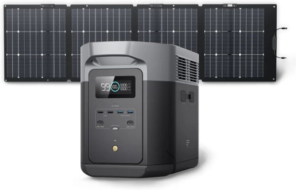 Portable Power Station Delta 2 Max 2400W Solar Generator