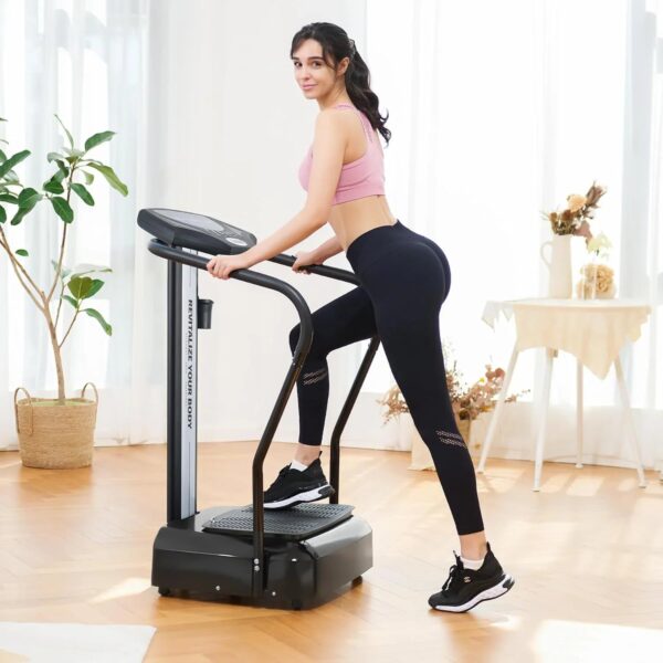Whole Body Vibration Plate, 500W Vibration Plate Exercise Machine with 99 Levels 3 Preset Modes & 2 Resistance Bands, Training Fitness Vibration...